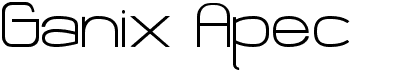 preview image of the Ganix Apec font