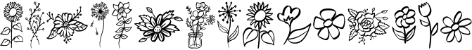 preview image of the Garden Flowers font
