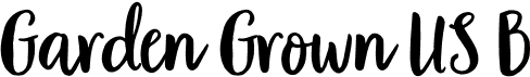 preview image of the Garden Grown US B font
