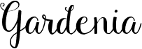 preview image of the Gardenia font