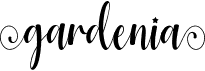 preview image of the Gardenia font