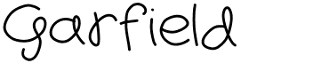 preview image of the Garfield font