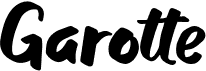 preview image of the Garotte font