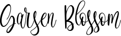 preview image of the Garsen Blossom font