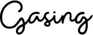 preview image of the Gasing font