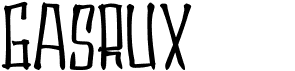 preview image of the Gasrux font