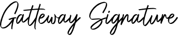 preview image of the Gatteway Signature font
