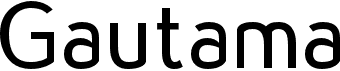 preview image of the Gautama font
