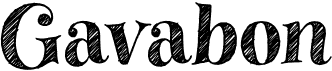 preview image of the Gavabon font