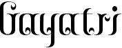 preview image of the Gayatri font
