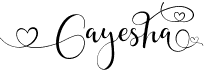 preview image of the Gayesha font