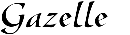 preview image of the Gazelle FLF font