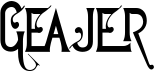 preview image of the Geajer font