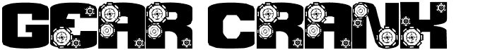 preview image of the Gear Crank font