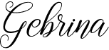 preview image of the Gebrina font
