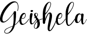 preview image of the Geishela font