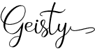 preview image of the Geisty font