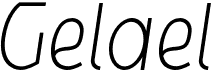 preview image of the Gelael font