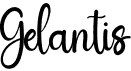 preview image of the Gelantis font
