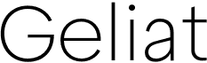 preview image of the Geliat font