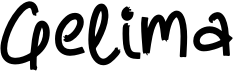 preview image of the Gelima font