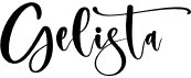 preview image of the Gelista font