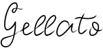 preview image of the Gellato font