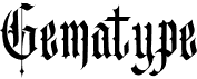 preview image of the Gematype font