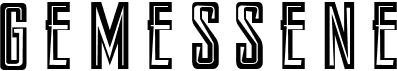 preview image of the Gemessene font