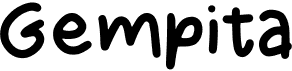 preview image of the Gempita font
