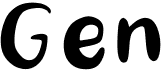 preview image of the Gen font