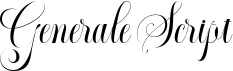 preview image of the Generale Script font