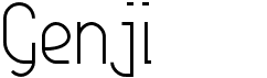 preview image of the Genji font