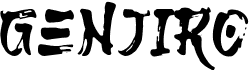preview image of the Genjiro font