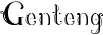 preview image of the Genteng font