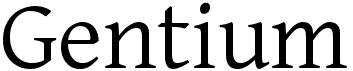 preview image of the Gentium font