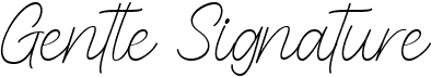 preview image of the Gentle Signature font