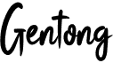 preview image of the Gentong font