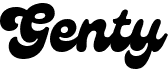 preview image of the Genty font