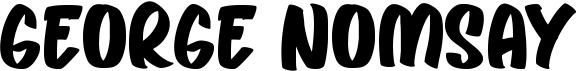 preview image of the George Nomsay font