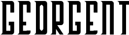 preview image of the Georgent font