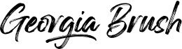preview image of the Georgia Brush font