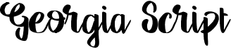 preview image of the Georgia Script font