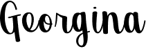 preview image of the Georgina font
