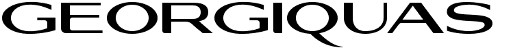 preview image of the Georgiquas font