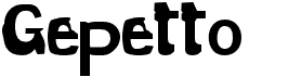 preview image of the Gepetto font