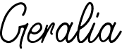 preview image of the Geralia font