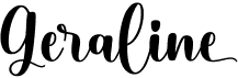 preview image of the Geraline font