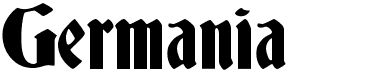 preview image of the Germania font
