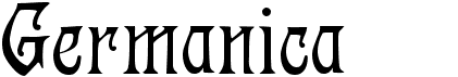 preview image of the Germanica font
